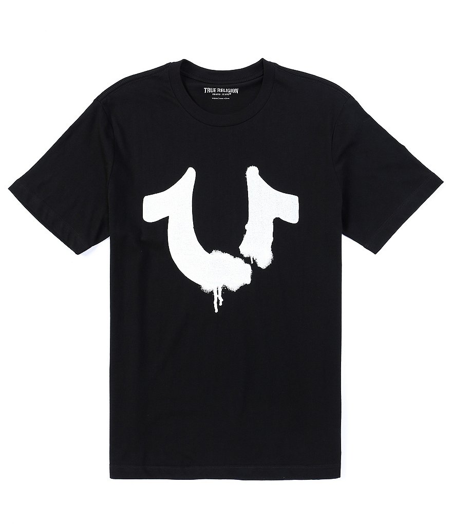 True Religion Buddha Metallic Logo Short-Sleeve Graphic T-Shirt