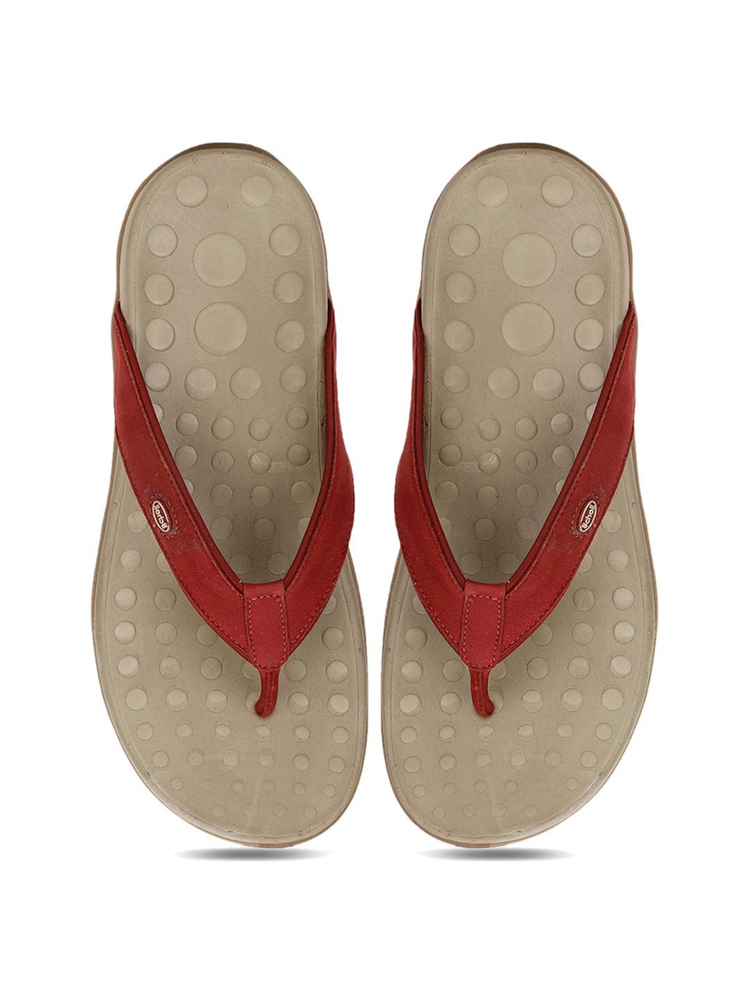 Scholl by Bata Women's Red Flip Flops