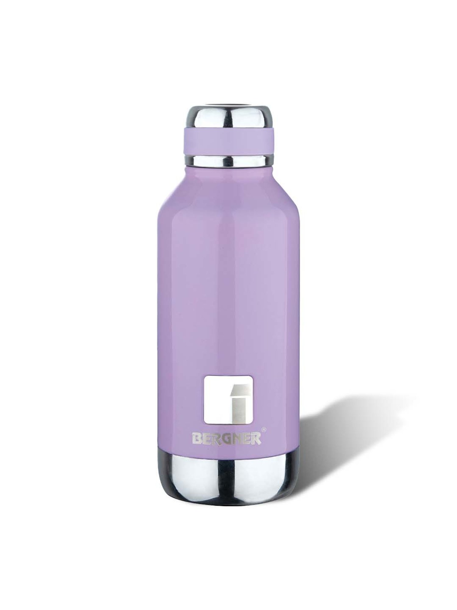 Bergner Walking Purple Stainless Steel Thermosteel Hot and Cold Bottle (0.75 L)
