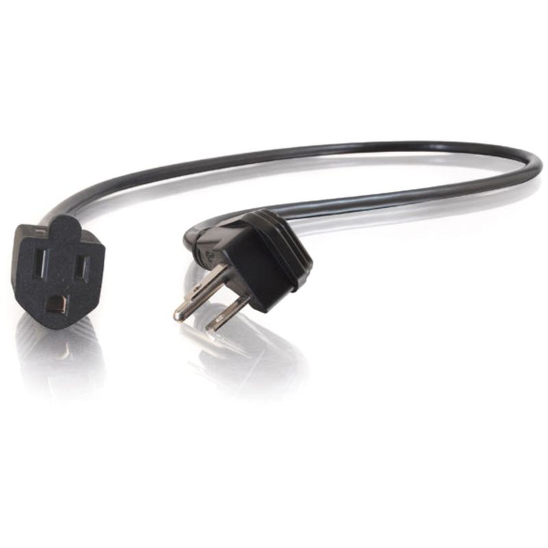 C2G 3ft 18 AWG Flat Plug Power Strip Plus (NEMA 5-15P to NEMA 5-15R) - 3ft