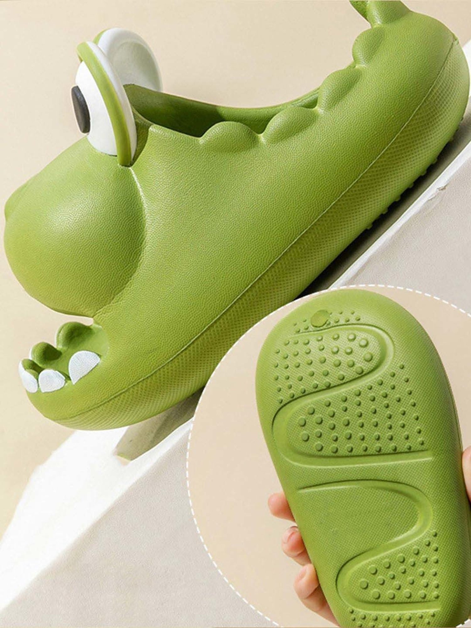 Baby Moo Unisex Green Casual Slip on