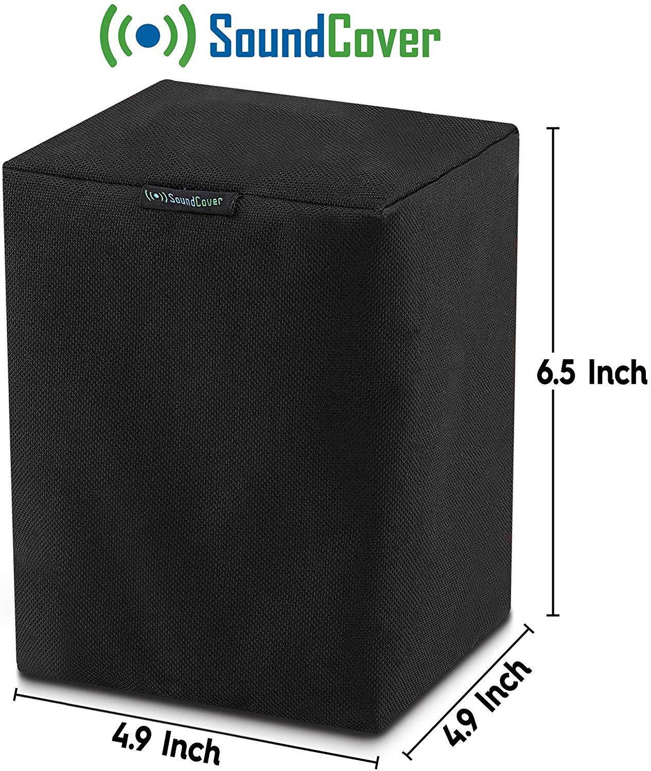 Two Black Heavy Duty Outdoor Sonos Speaker Covers - Protection for Your Sonos Play:1, Sonos One & Sonos One SL Speakers - Fits Wall Mounted Speakers