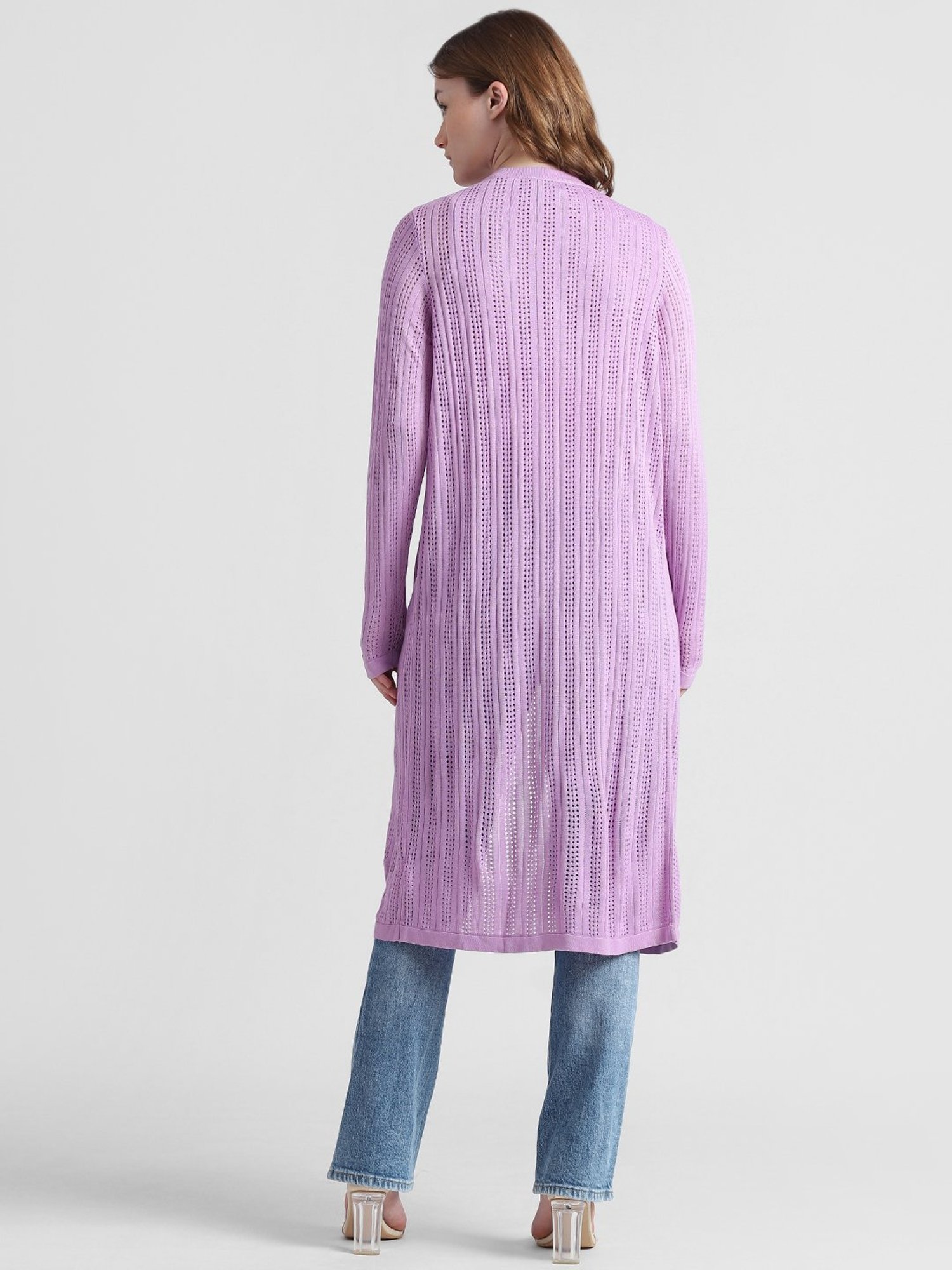Only Lavender Regular Fit Long Shrug