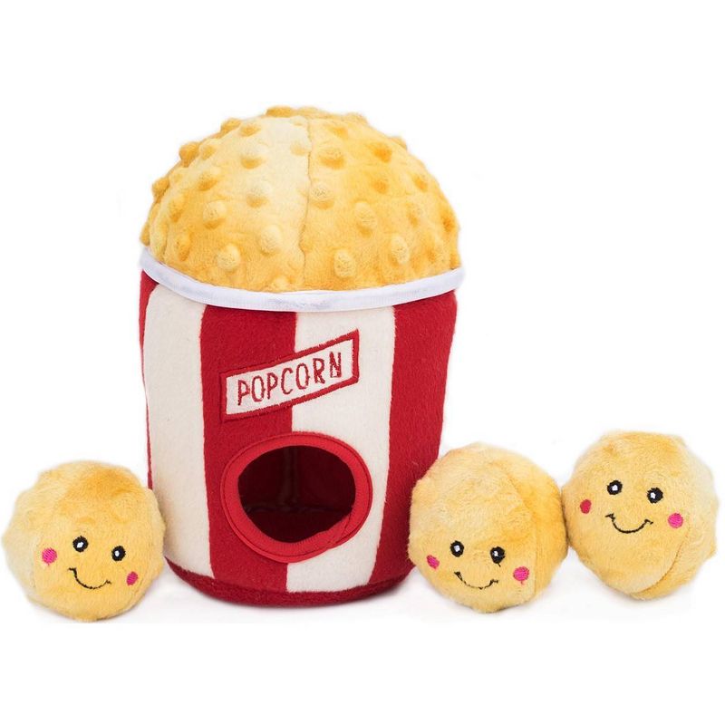 ZippyPaws Burrow Popcorn Bucket Dog Toy