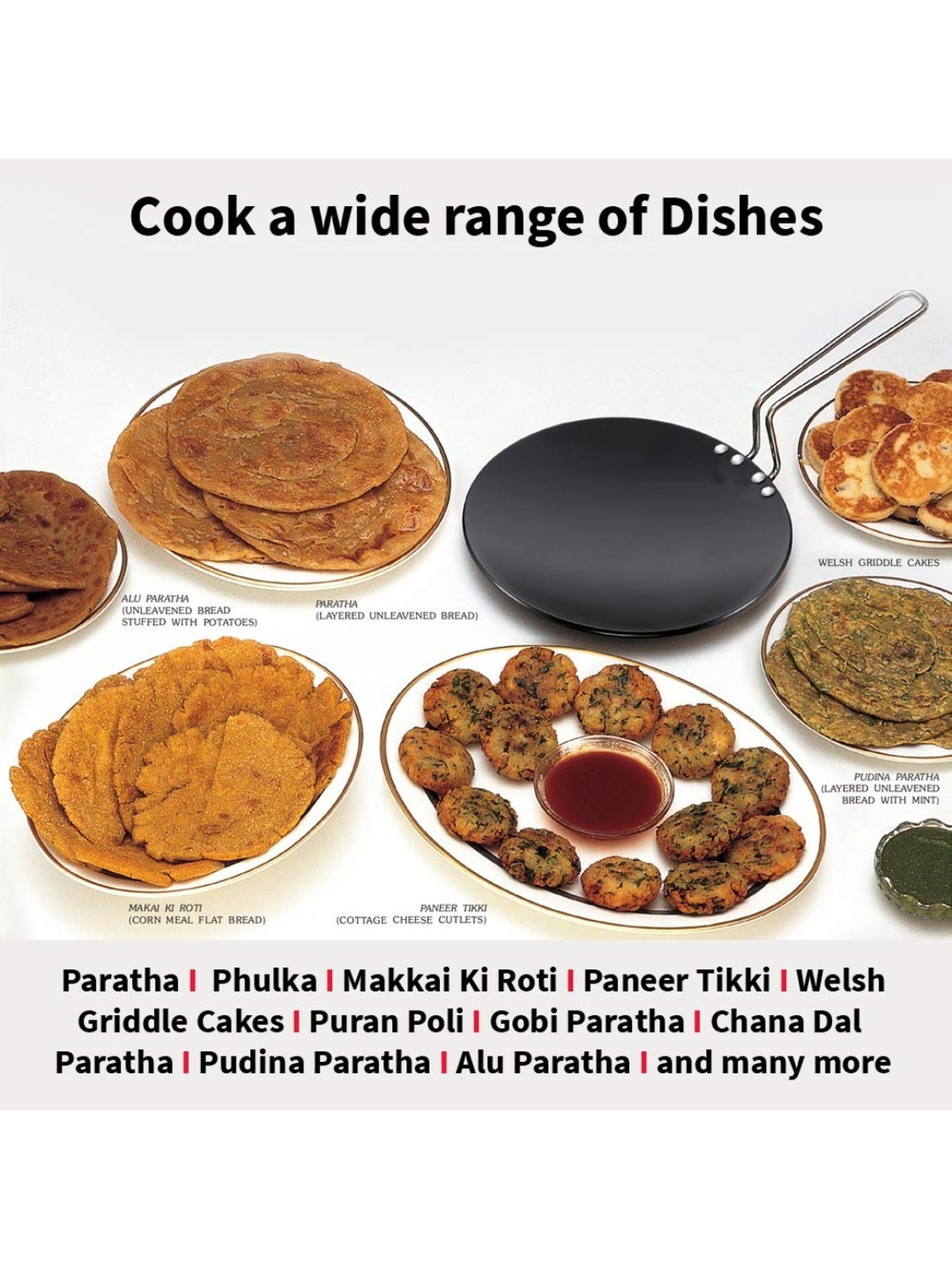 Nirlon Pure Grade Virgin Aluminium Non-stick Induction Base Flat Tawa - 26 cm Diameter