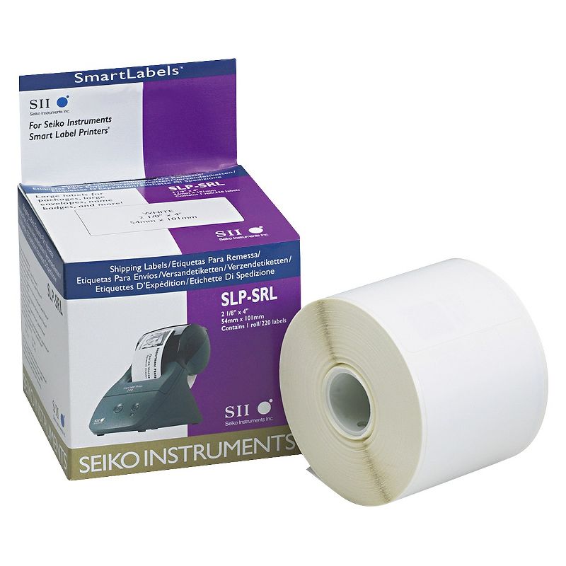 Seiko Self-Adhesive Shipping Labels, 2-1/8 x 4, White, 220/Box