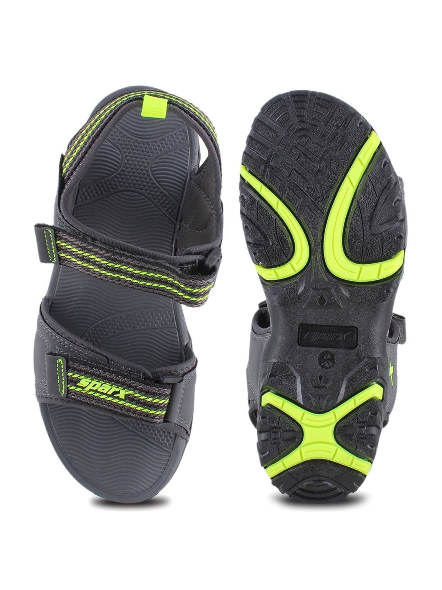 Sparx Men's Dark Grey Floater Sandals