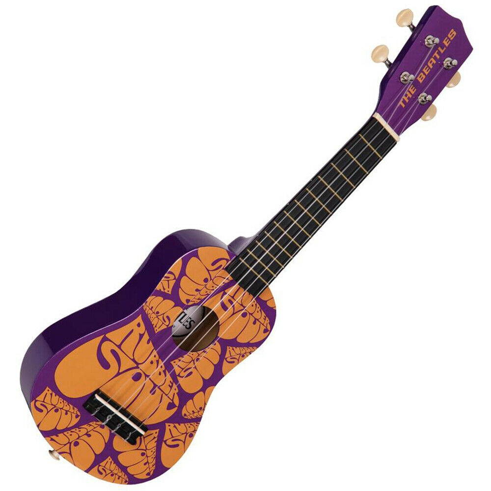 JHS The Beatles Ukulele: RUBBER SOUL DESIGN Nylon Strung Soprano Ukulele