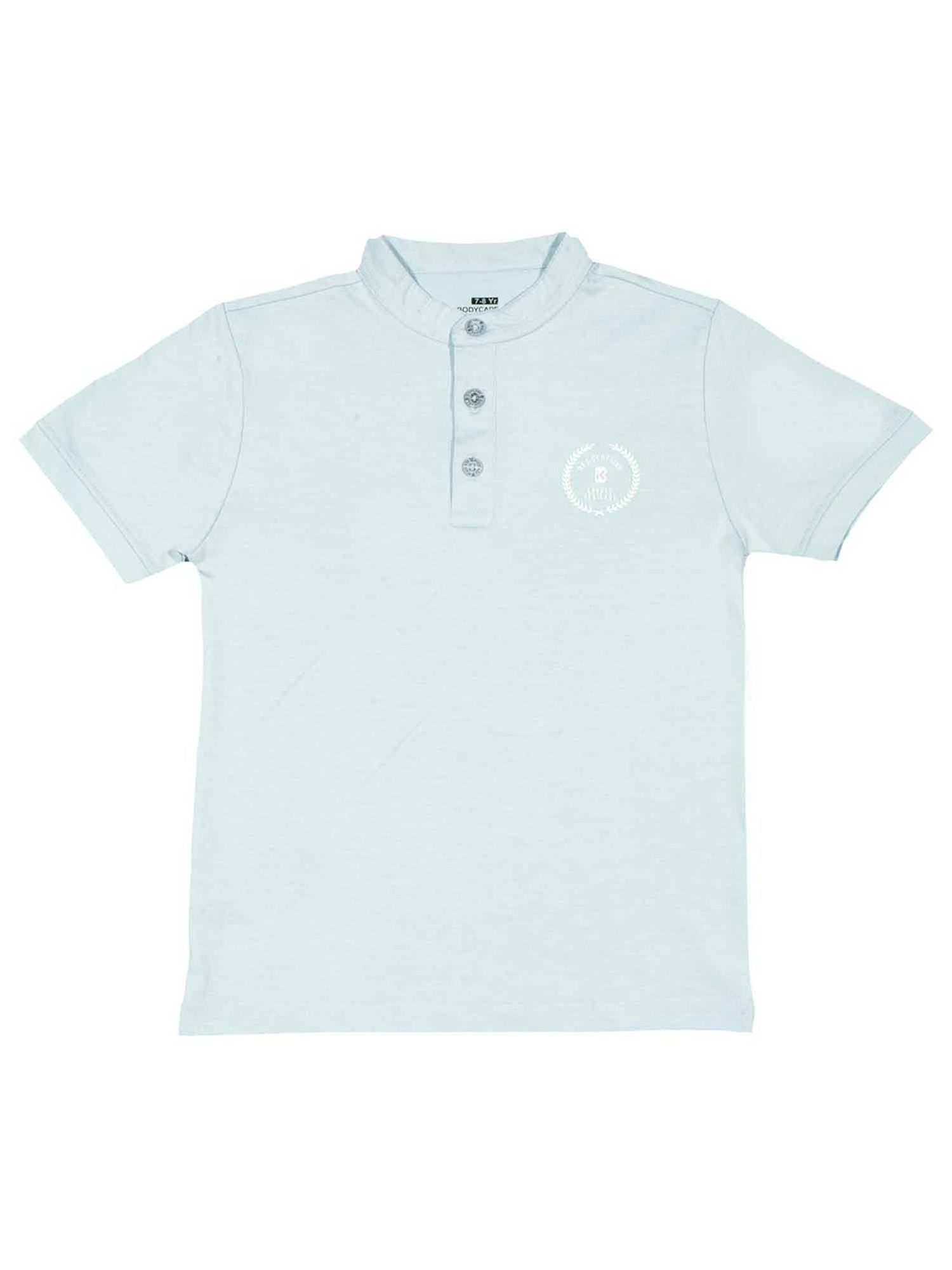 Bodycare Kids Sky Blue Solid T-Shirt