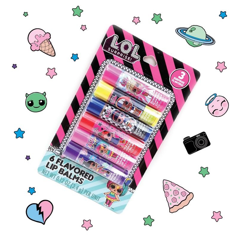L.O.L. Surprise! Lip Balm On Card - 6pk/0.72oz