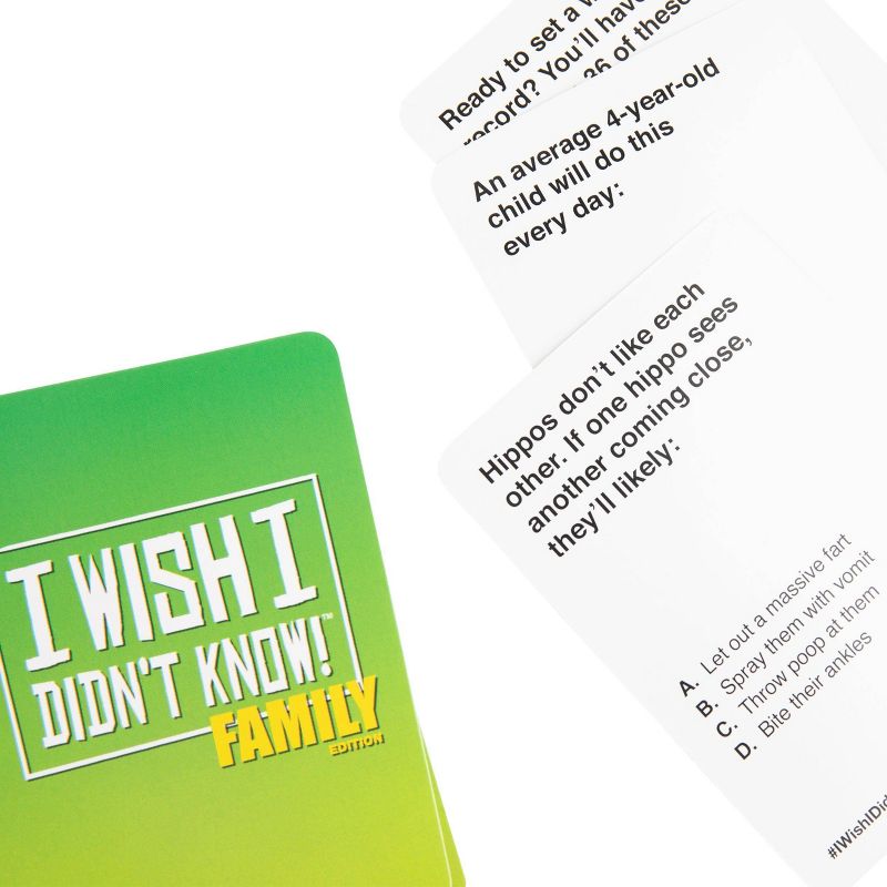 I Wish I Didn't Know! Family Edition Trivia Game by What Do You Meme? Family