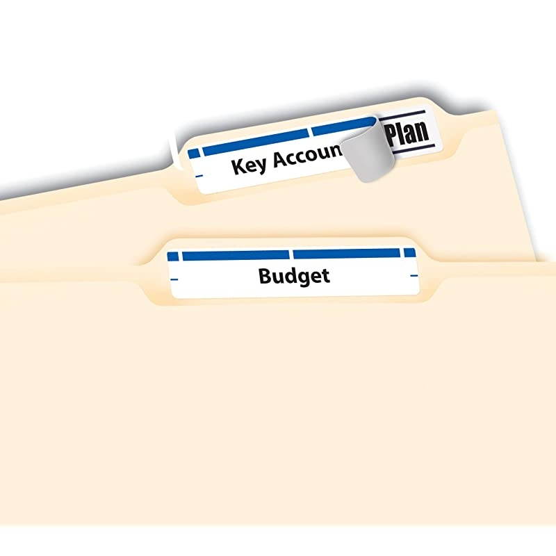 Blue File Folder Labels for Laser and Inkjet Printers with TrueBlock Technology 23 inches x 3716 inches Box of 1500 5766