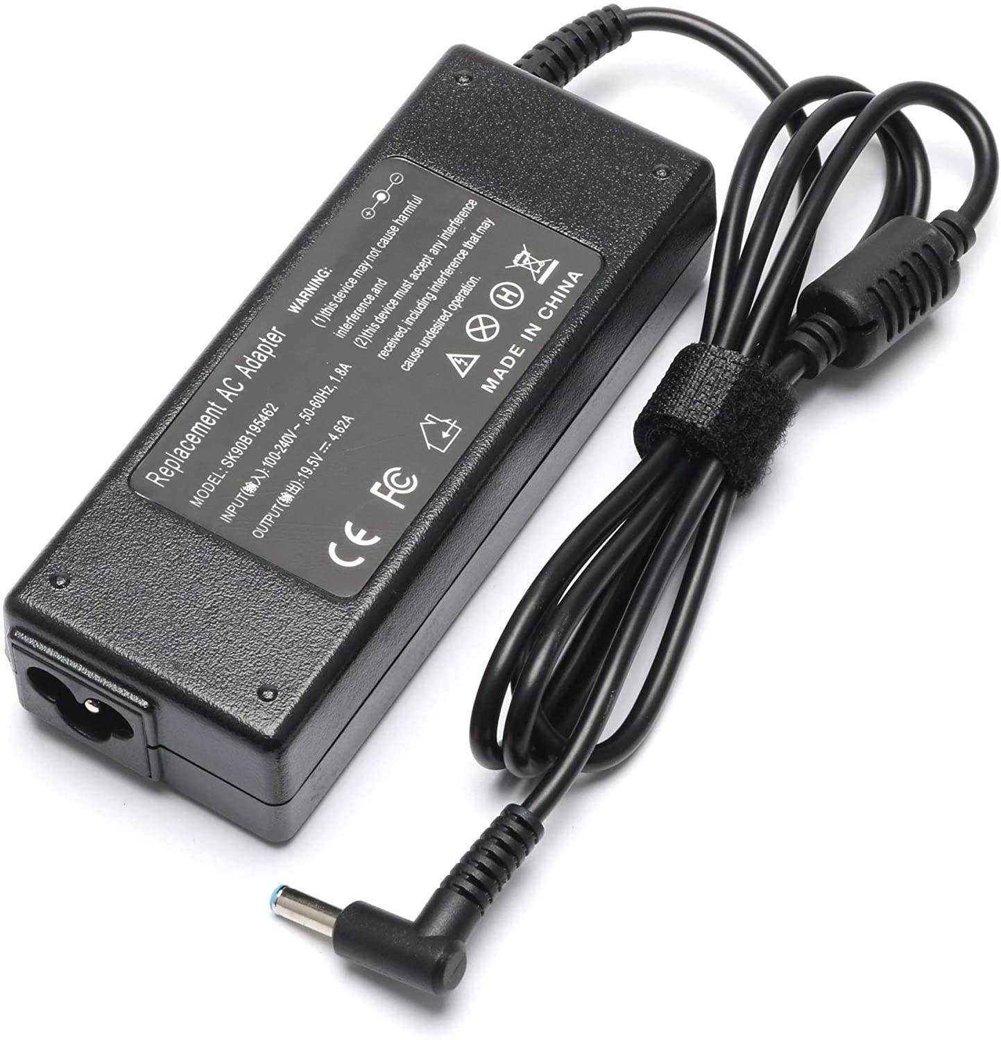 90W AC Adapter Laptop Charger for HP Pavilion 17 15 17-e110dx 17-e117dx 17-e118dx 17-e016dx 17-e119wm 17-e049wm 15-e043cl Envy 17 15 17-j153cl 17-j043cl 15-p214dx TouchSmart Power Supply Cord