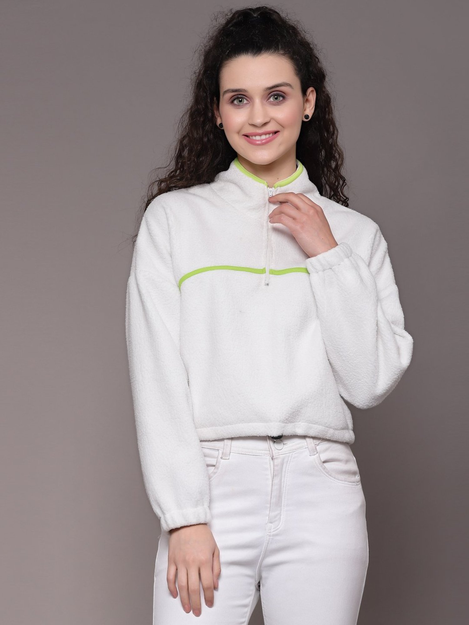 Belle Fille Yellow Patchwork Sweatshirt