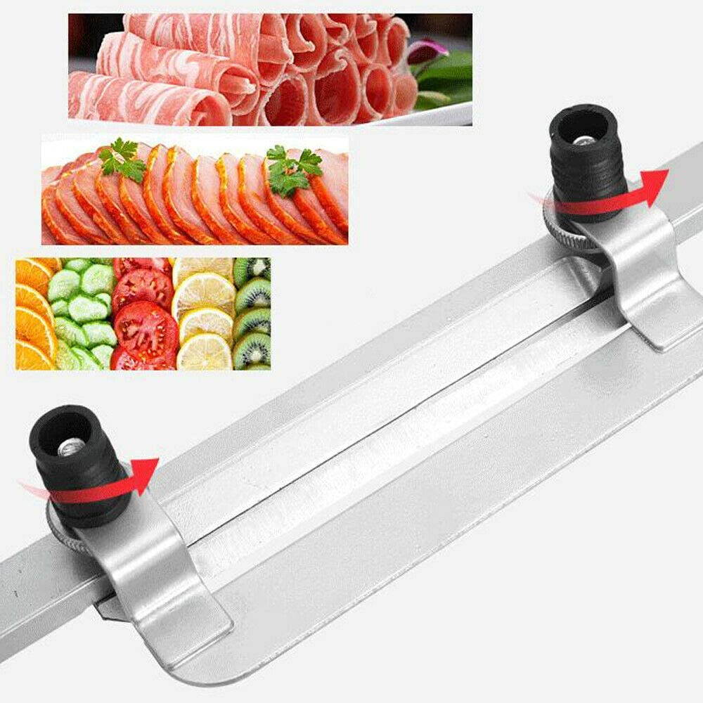 TFCFL 0.3mm-15mm Manual Stainless Steel Meat Slicer Beef Mutton Roll Food Slicer Machine Kitchenware for Home Cooking Kit