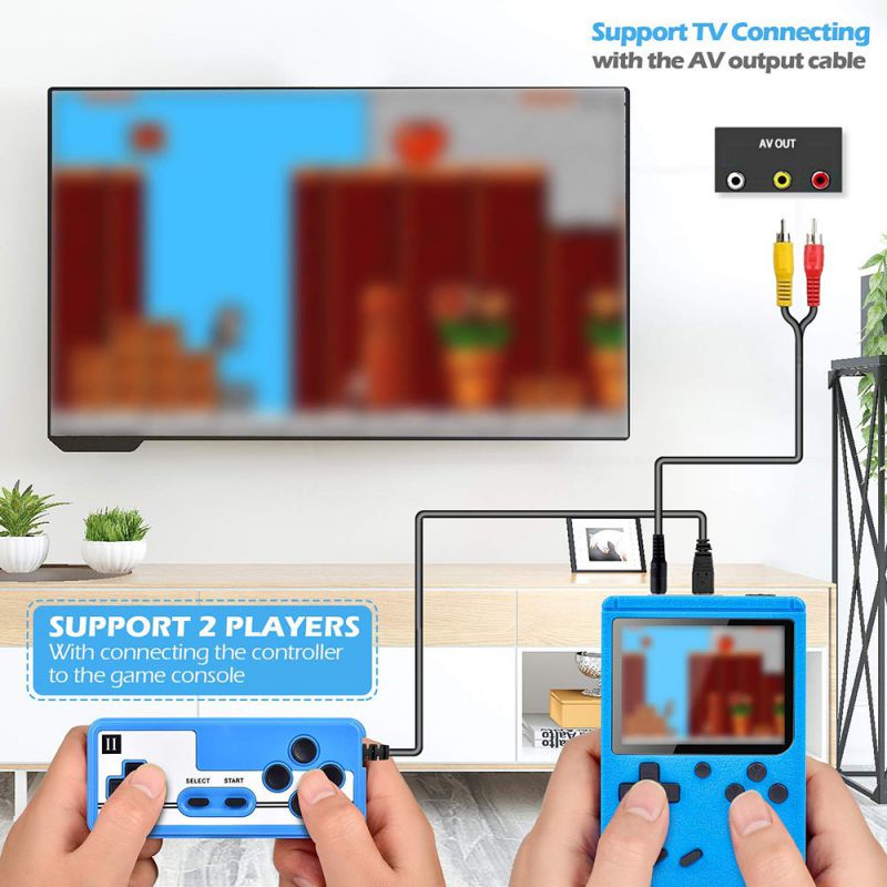 500 IN 1 Gameboy Retro Video Game Console Handheld Game Portable Pocket Game Console 3.0 Inch Mini Handheld Player for Kids Gift  (BLUE)