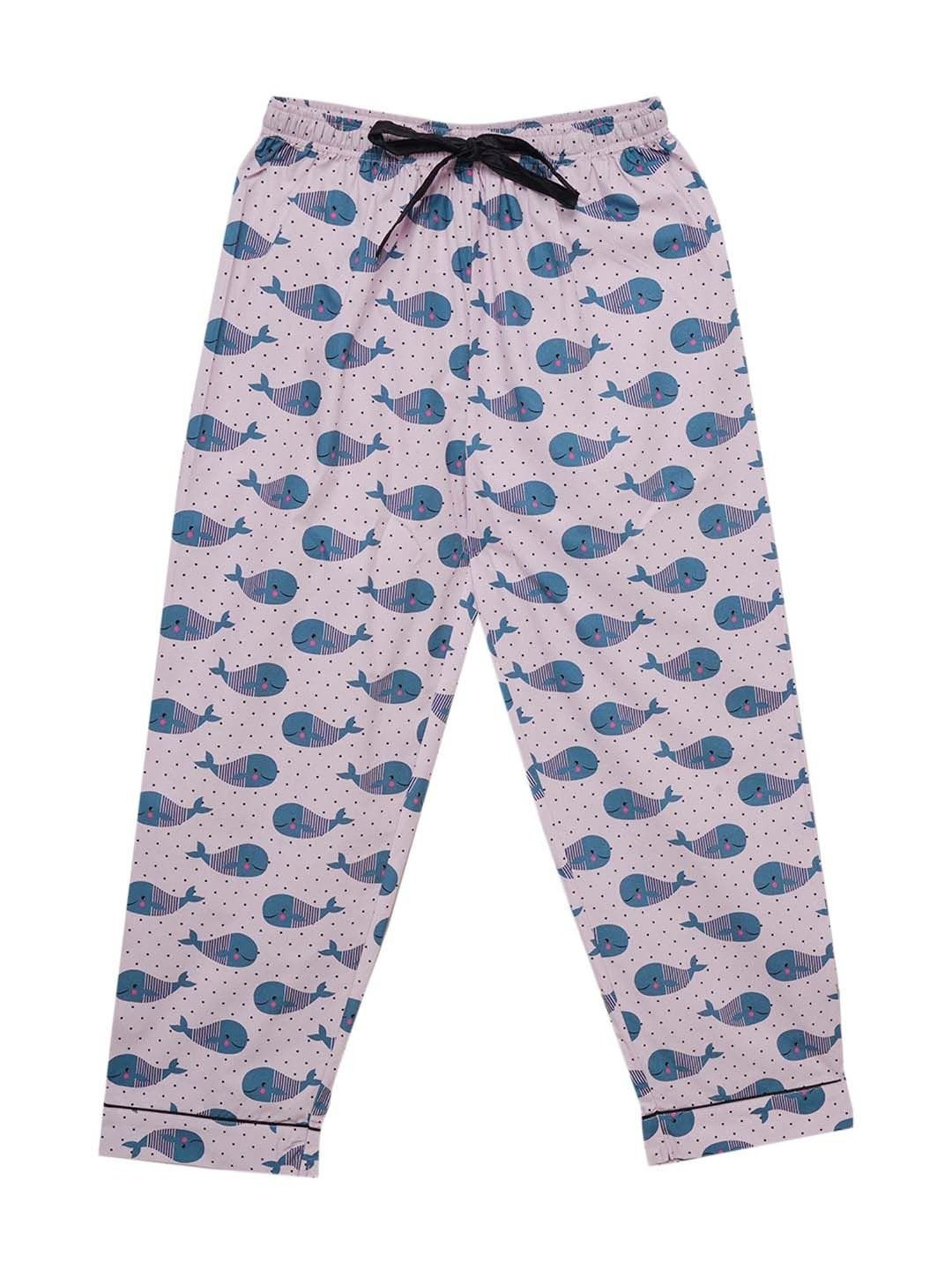 Fluffalump Boys Multicolor Cotton Printed Nightwear Top & Pants Set