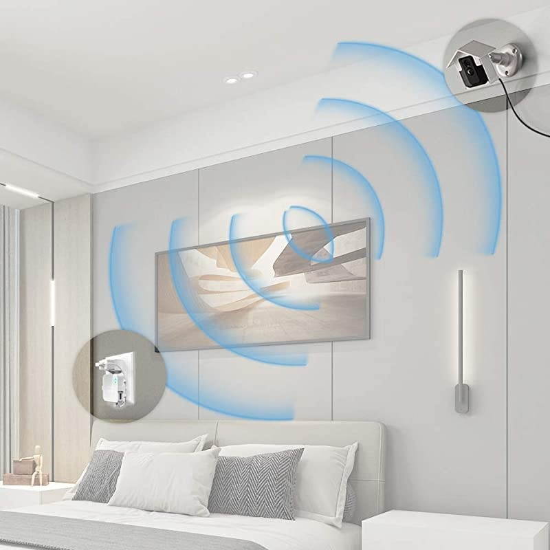 Outlet Wall Mount Hanger Holder Stand for Blink Sync Module,Bracket Holder for Blink XT Blink XT2 Outdoor and Indoor Security Camera with Easy Mount and No Messy Wires or Screws(2 Pack,White)