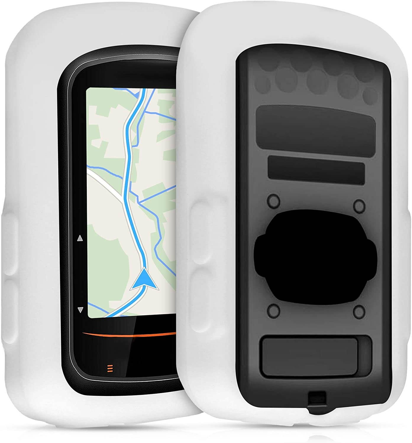 kwmobile Case Compatible with Bryton Rider 410/450 - Soft Silicone Bike GPS Navigation System Protective Cover - Black