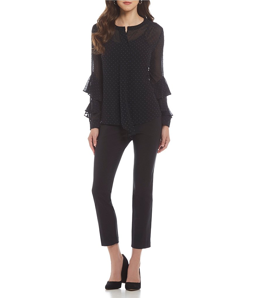 Gibson & Latimer Alexa High Rise Slim Ankle Pull-On Pants