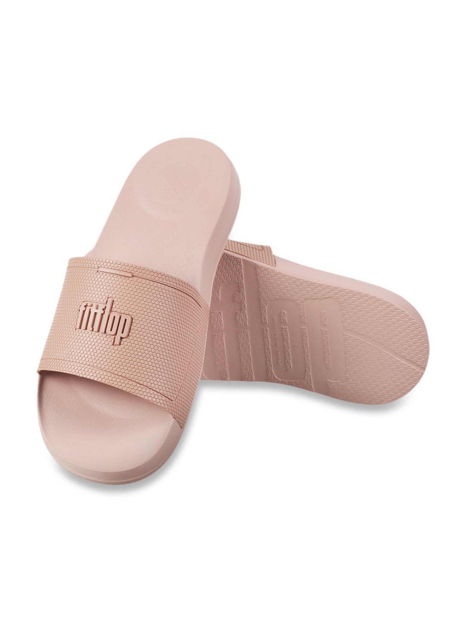 FitFlop Women's Beige Slides