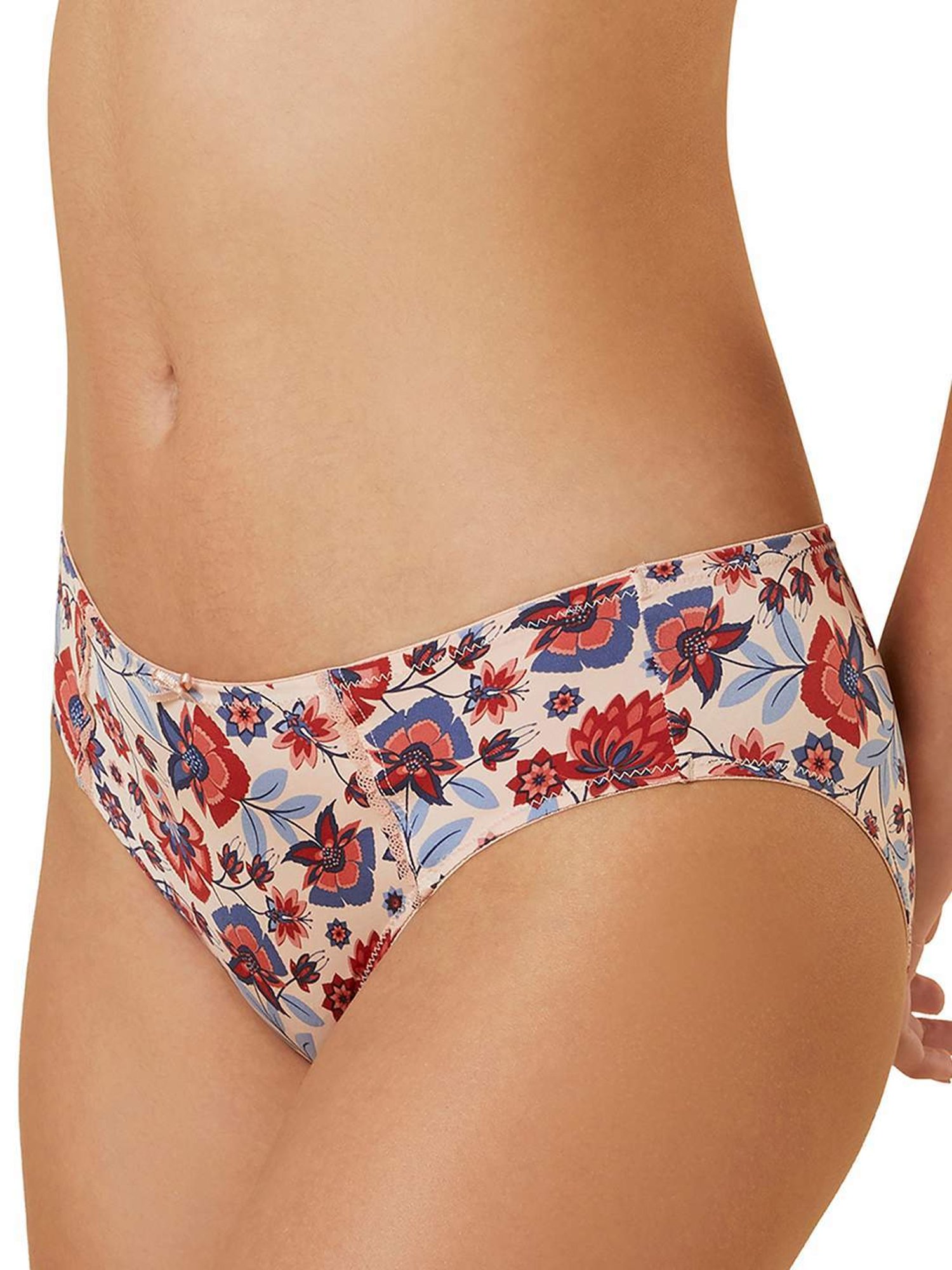 Triumph Sand Beige Floral Print Hipster Panty