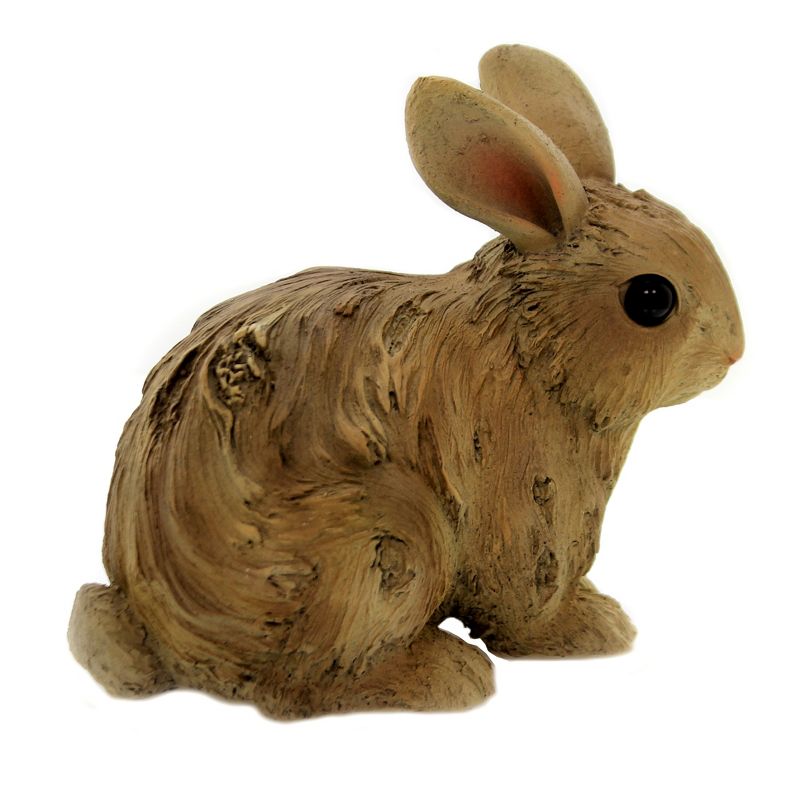 Animal 5.25" Driftwood Baby Rabbit Figurine Wildlife Bunny Pacific Trading  -  Decorative Figurines