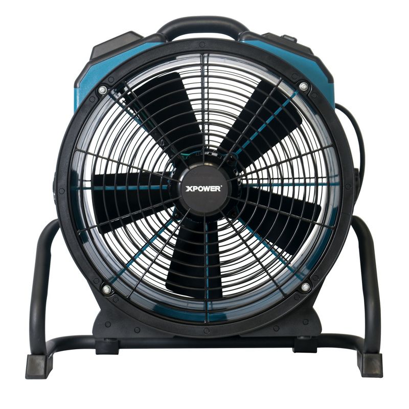 XPOWER FC-420 Pro Air 18 Inch 3600 CFM 360 Degree Rotation Utility Fan, Blue
