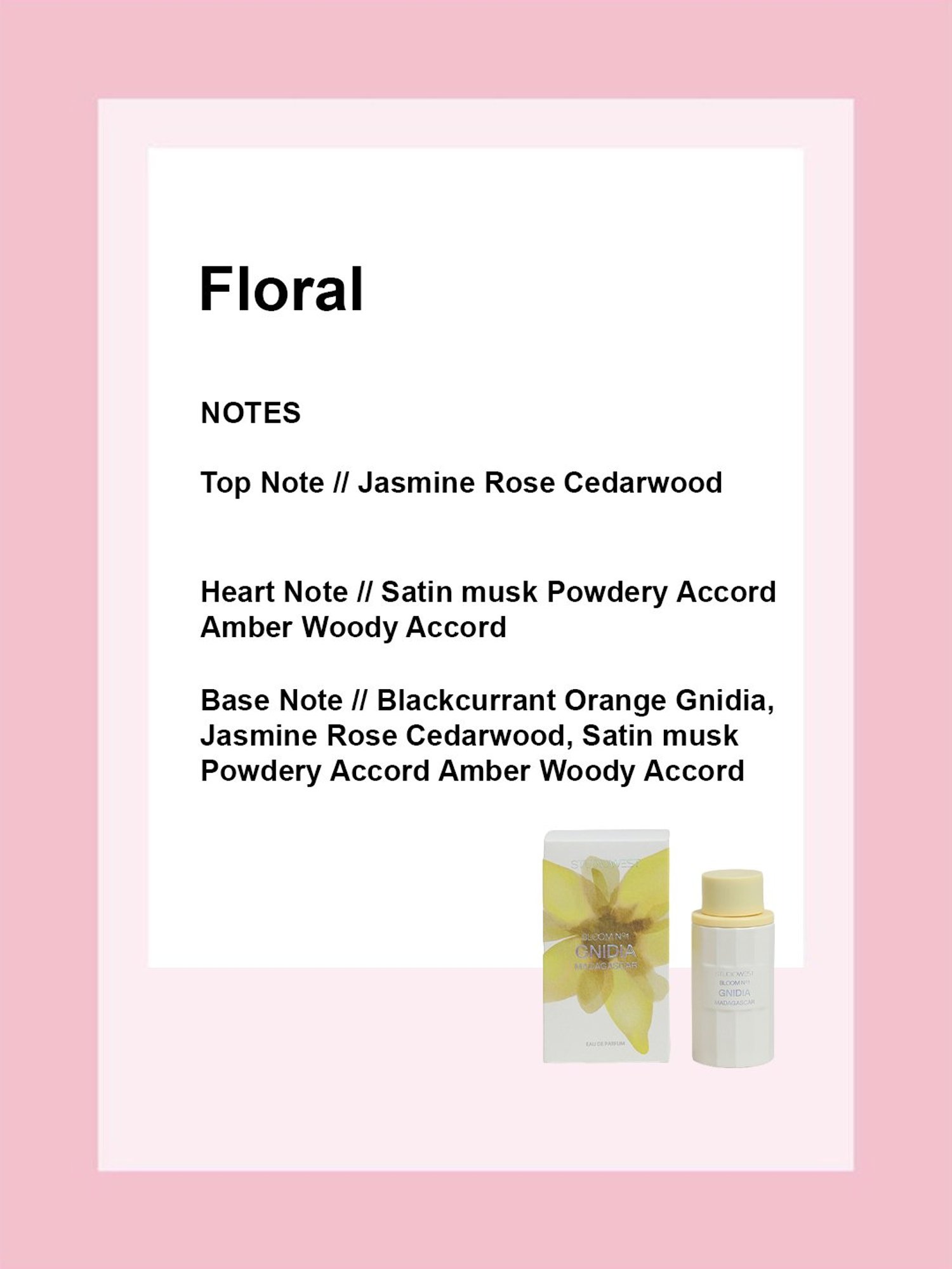 Studiowest Bloom No 1 Gnidia Madagascar Eau de Parfum - 100 ml