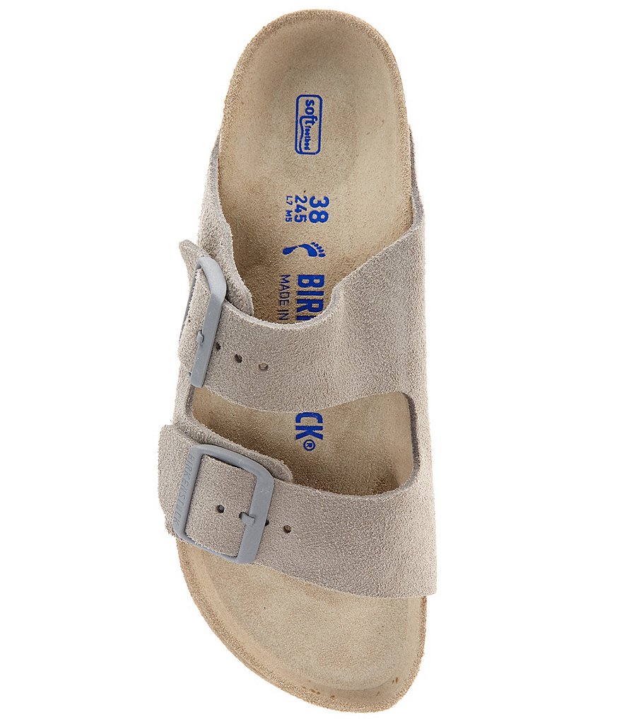 Birkenstock Women's Arizona Suede Dual Adjustable Buckle Strap Sandals