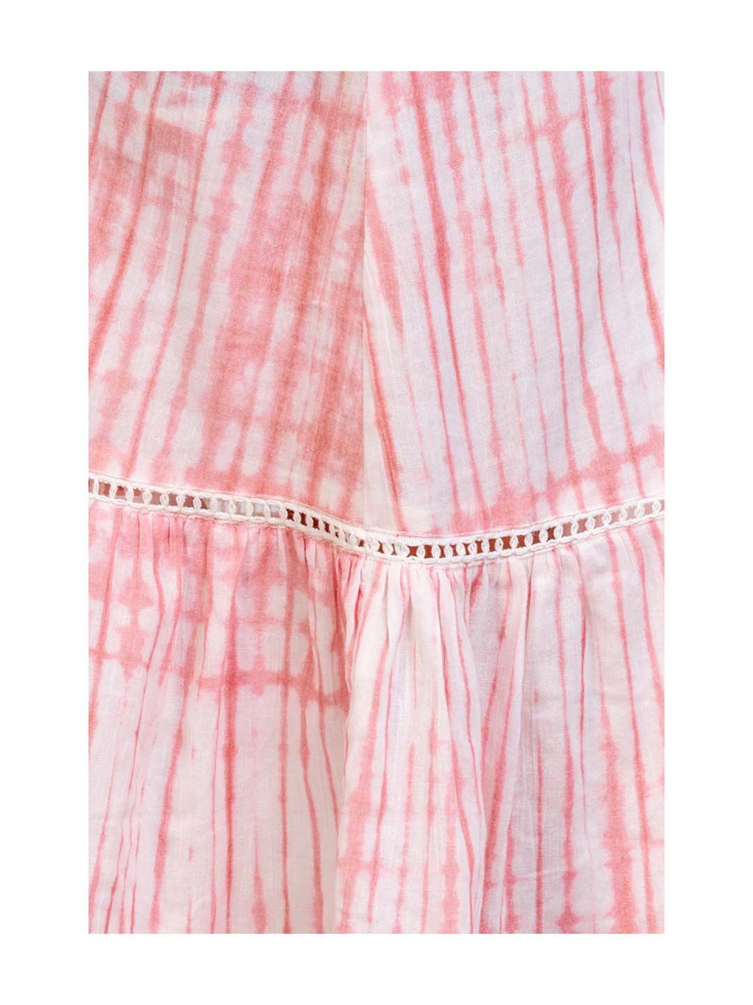 A Little Fable Kids Multi Cotton Self Pattern Dress