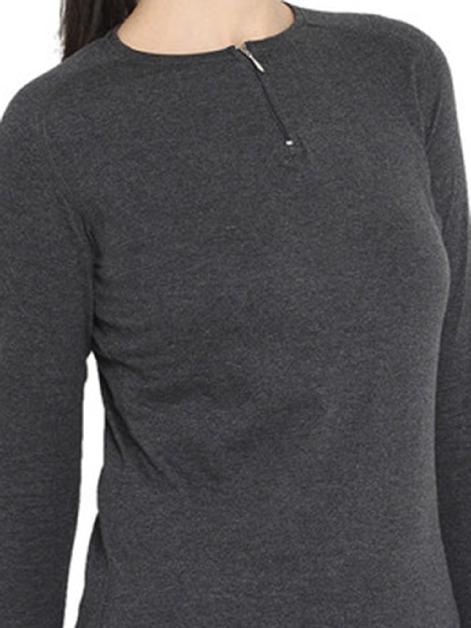 Appulse Charcoal & Maroon Cotton T-Shirt - Pack of 2