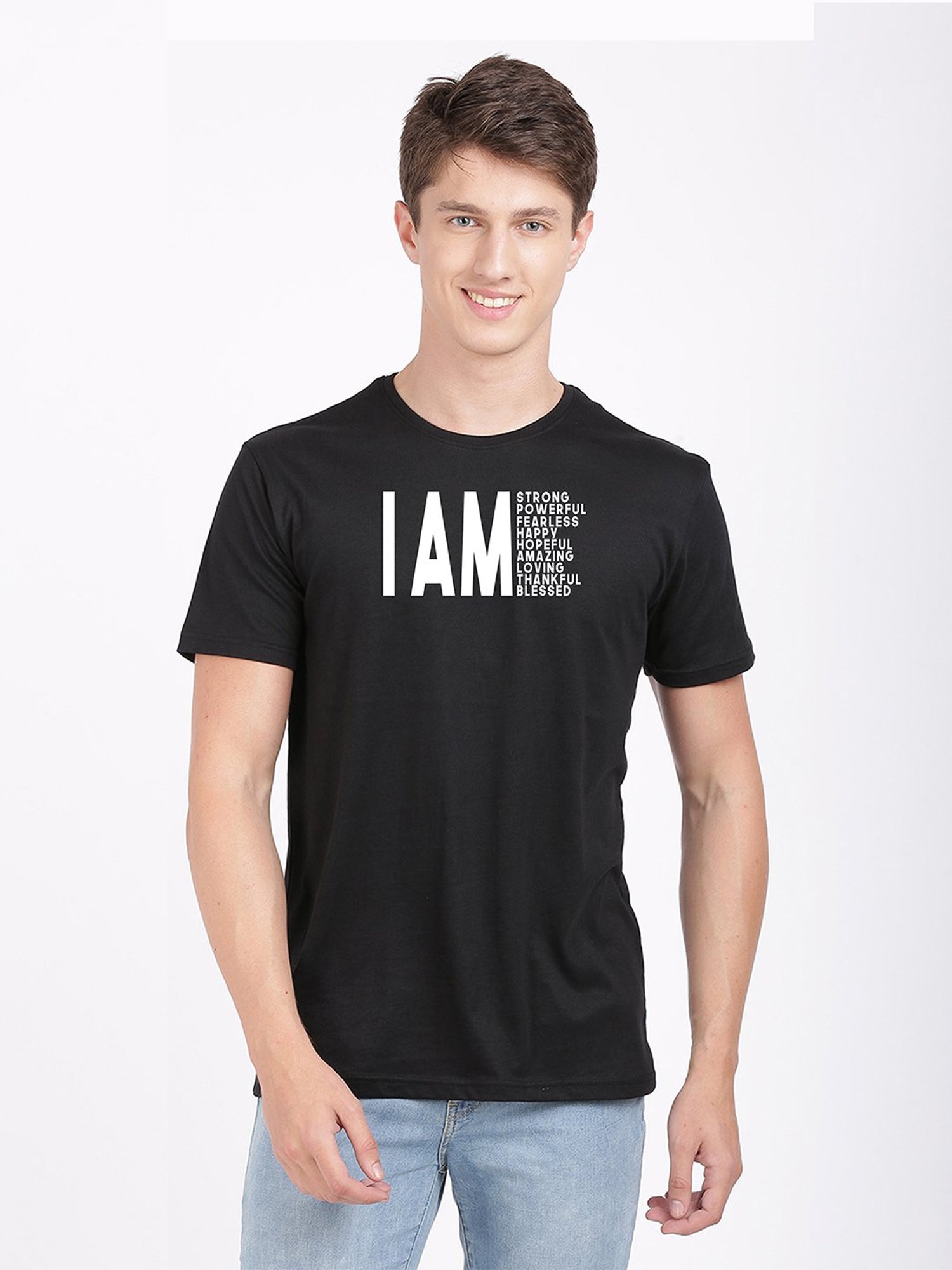 Sweet Dreams Dark Grey Regular Fit Crew T-Shirt