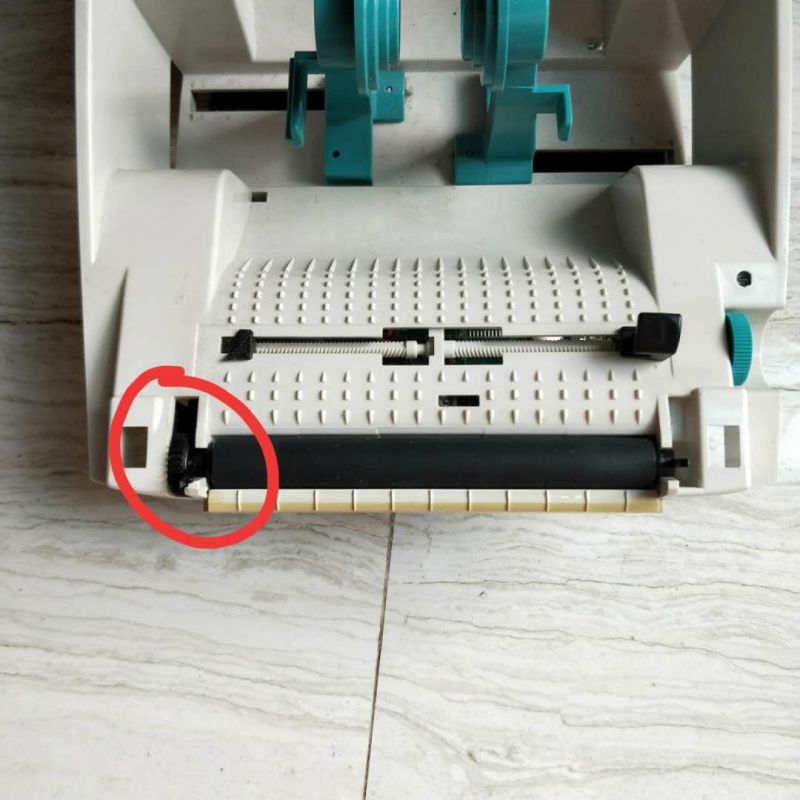 Rubber Roller Platen Plastic Gear For Zebra LP2844 TLP2844 LP2824 LP2844-Z