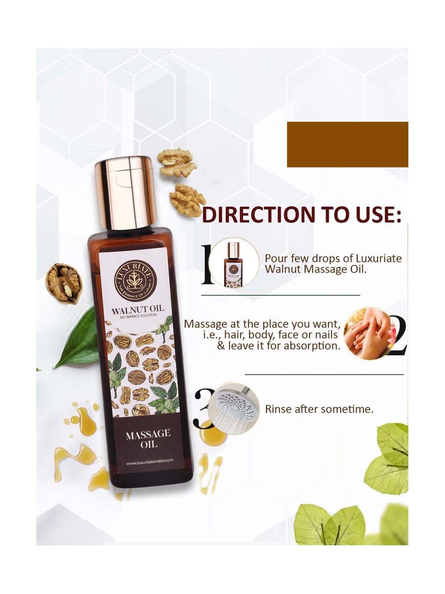 Luxuriate Natural Walnut Oil - 100 ml