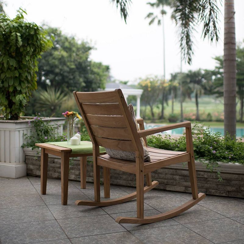 Andrea Outdoor Patio Rocking Chair - Teak - Cambridge Casual