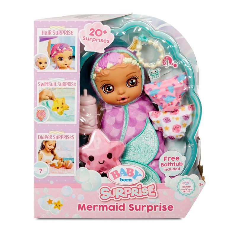 BABY born Mermaid Surprise - Purple Swaddle