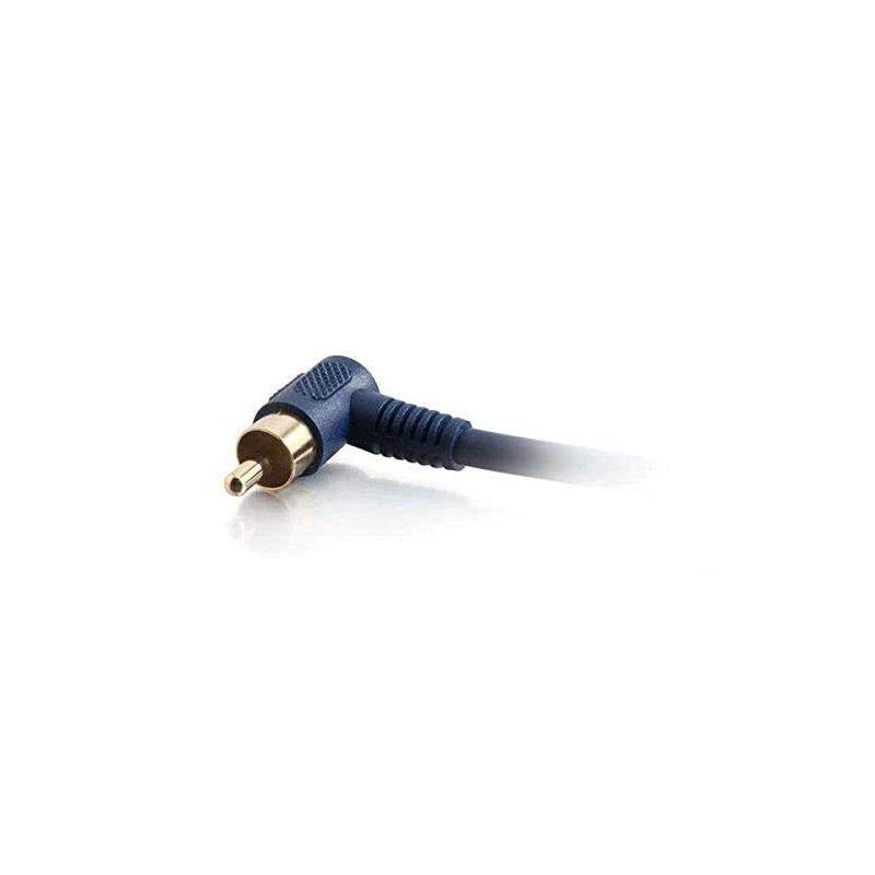 29180 Velocity Right Angled Subwoofer Cable Blue 12 Feet 365 Meters