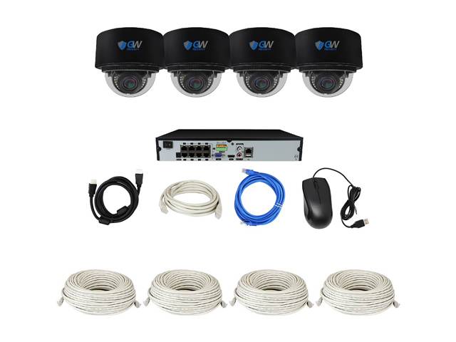 GW Security 16 Channel 4K NVR 8MP (3840x2160) H.265+ IP PoE AI Security Camera System with 16 UHD 4K 2.8-12mm Varifocal Zoom Outdoor/Indoor Dome Camera, Face Recognition, Intelligence Analytics