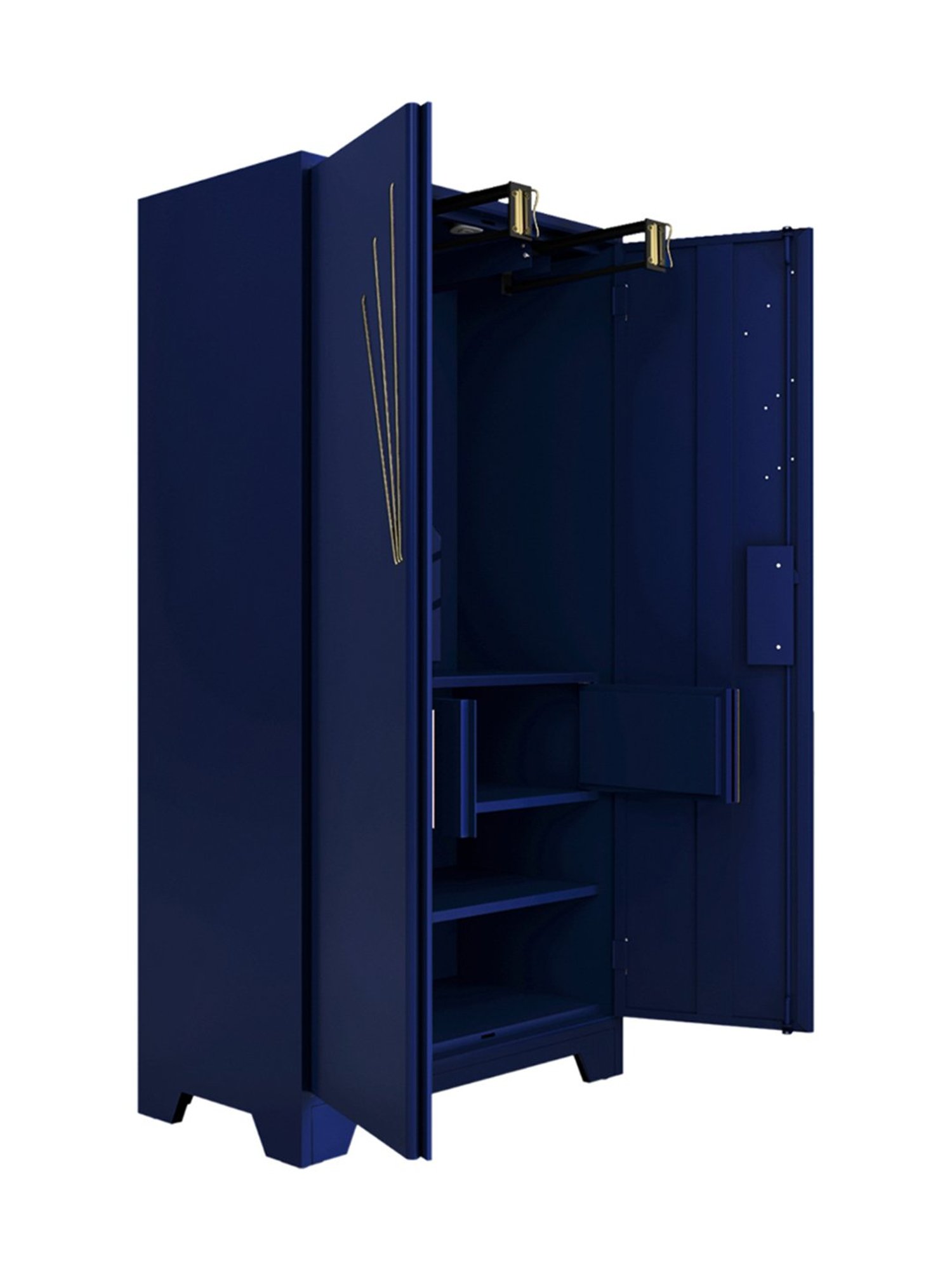 Godrej Interio Centurion 2-Door Steel Almirah, Midnight Blue (1-Year Warranty, 1 Locker)