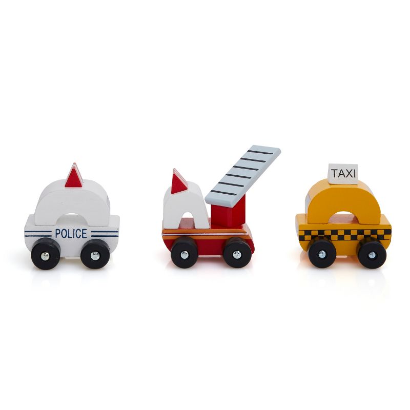 FAO Schwarz Wooden Vehicles 3 pack