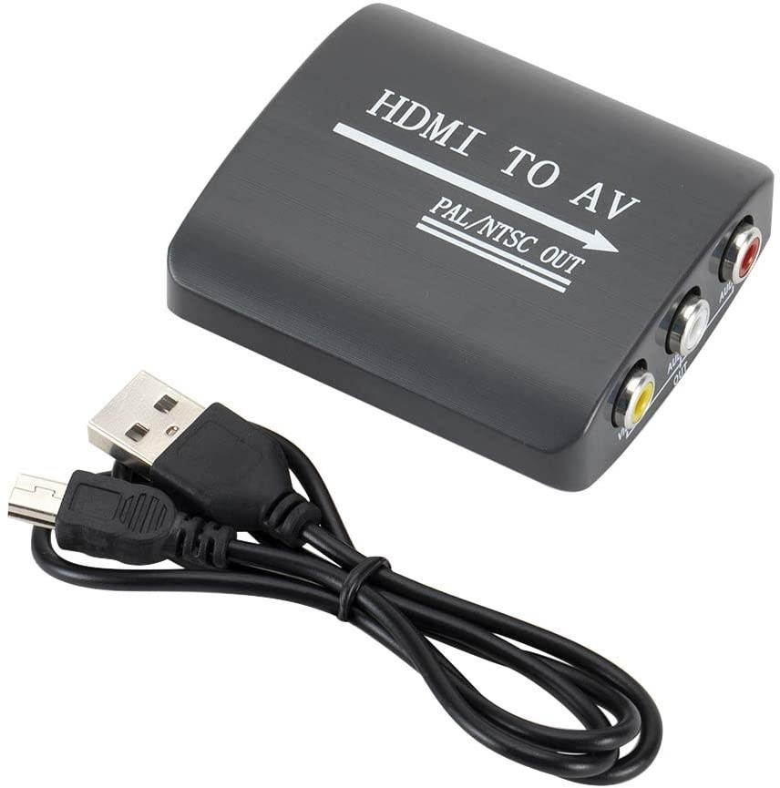 Homyl Portable to AV/RCA Adapter Box 1080P HD Video Converter CSBV AV Output