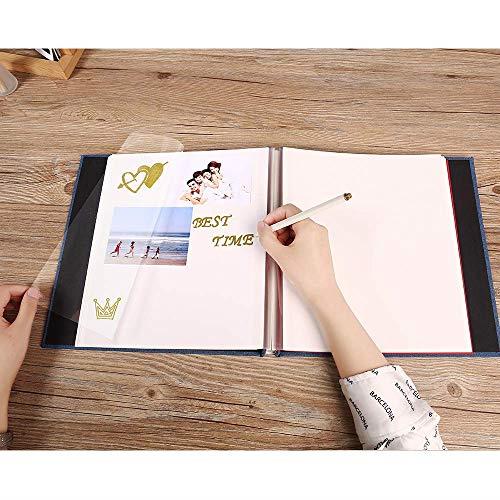 Album Self Adhesive 3x5 4x6 5x7 85x11 Magnetic Scrapbook Album DIY Length 11 x Width 108 Inches with A Metallic Pen