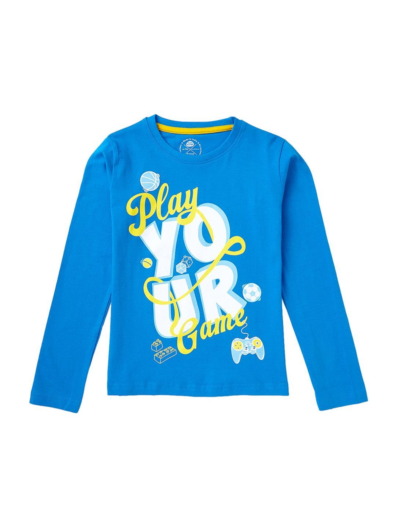 Cub McPaws Kids Multicolor Cotton Printed Full Sleeves T-Shirt (Pack of 3)