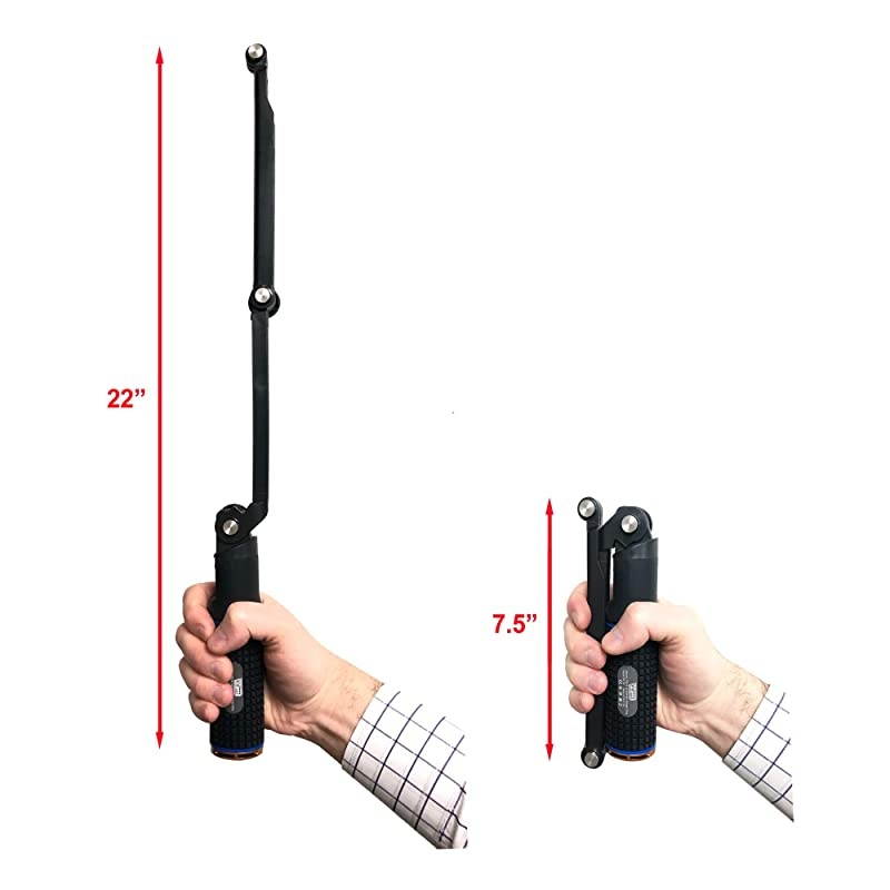 PG-6X Rechargeable Battery Hand Grip with Folding Extension Bracket for GoPro Hero Action Cameras, Camcorders and Smart Phones. 5X Extended Run. Works with GoPro Max and Hero 8, 7, 6, 5 etc.