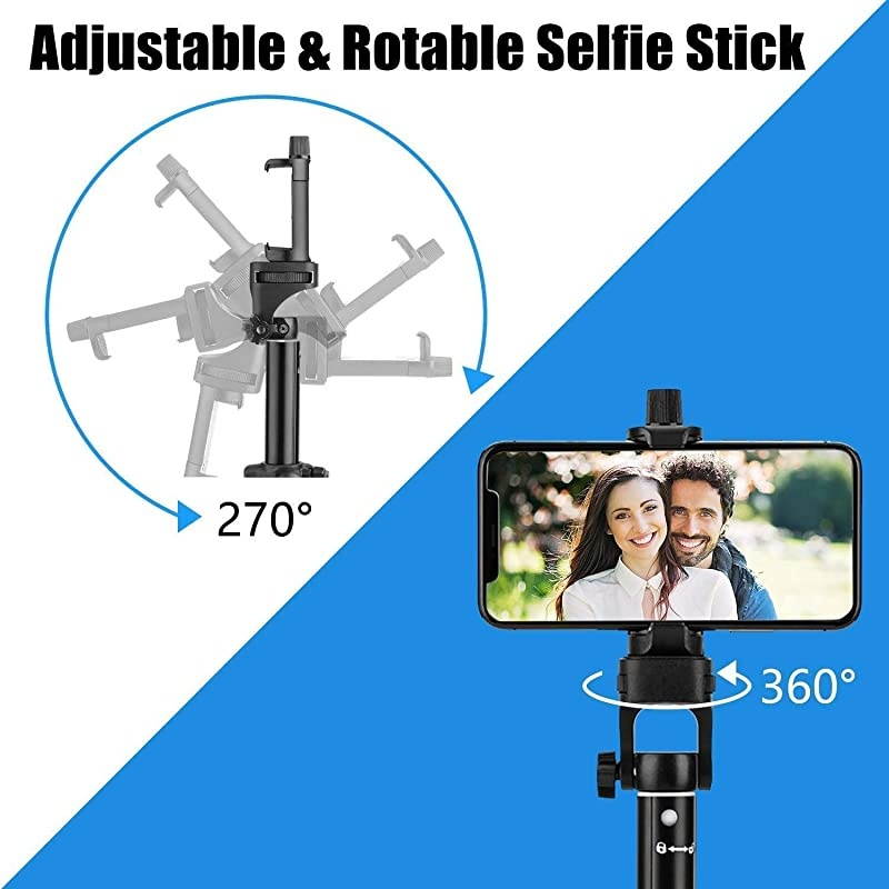Selfie Stick Tripod  54 Extendable Selfie Stick with Phone Tripod Stand amp Wireless Remote for iPhone SE 11 Pro Max X 8 7 6 Galaxy Note 9 Android Perfect for Live StreamVlog Lightweight