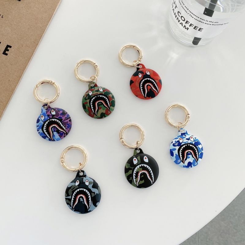 [6 PCS] Silicone Protective Case for AirTags, Tracker Lightweight Soft Protective Skin Cover Accessories with Key Chain Anti-Loss Design Compatible with Apple AirTags 2021