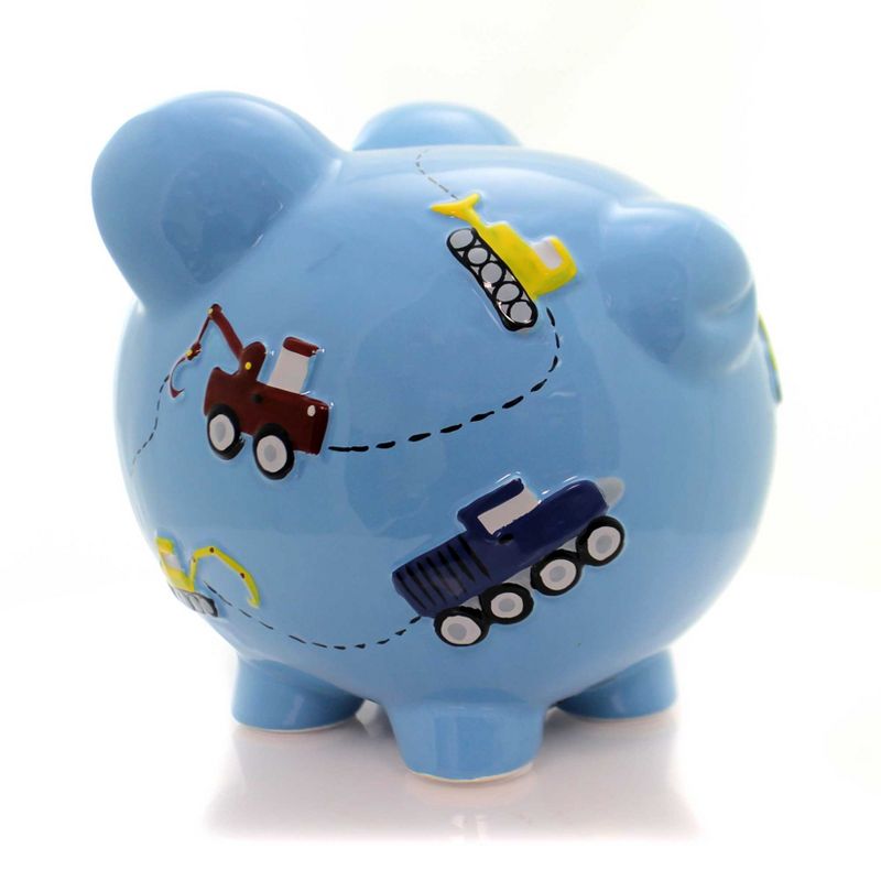 Bank 8.0" Construction Pig Piggy Bank Dump Truck Tow  -  Decorative Banks