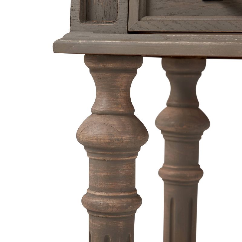 Cassatt 1 Drawer Side Table Gray - Finch