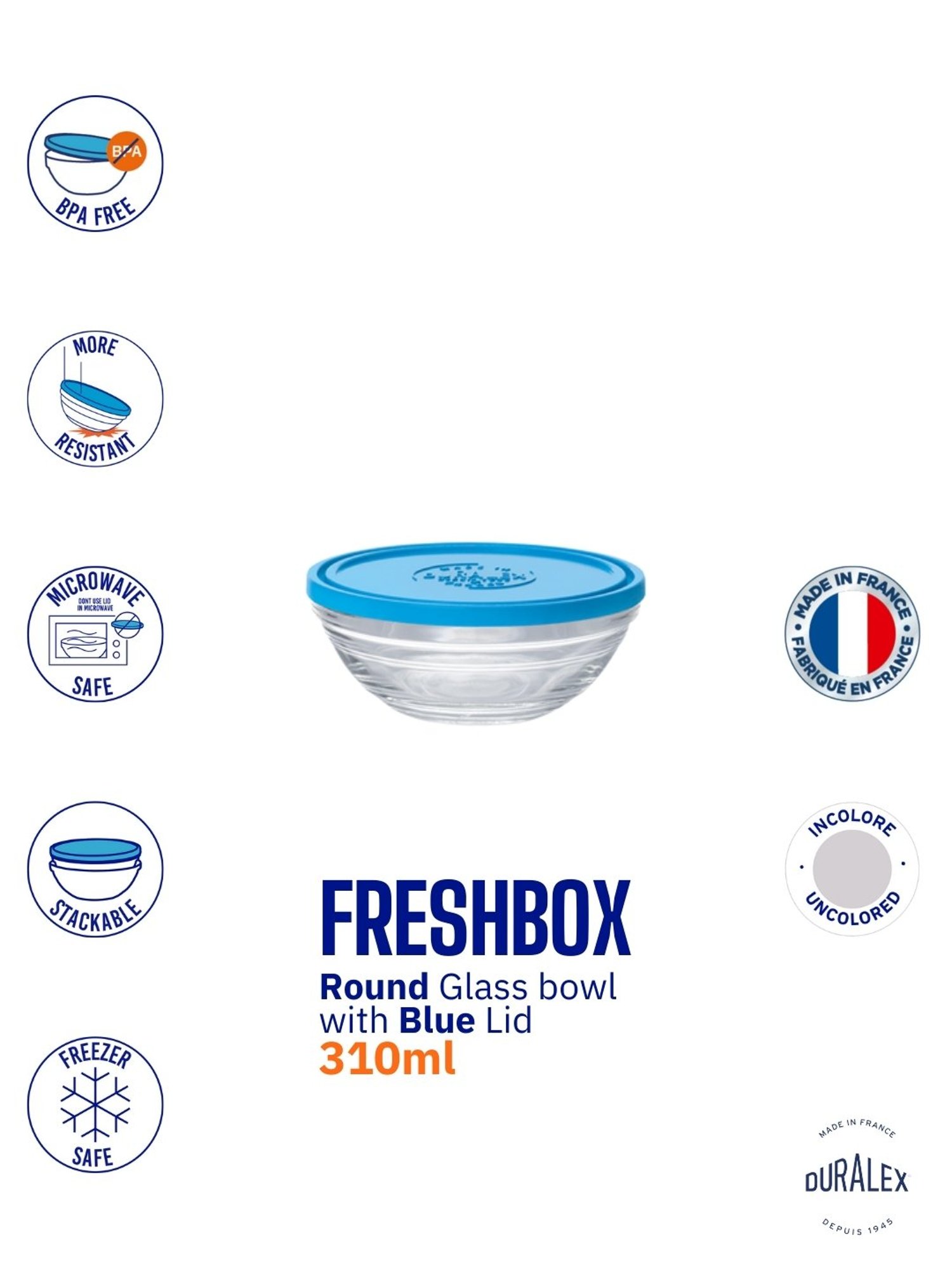 @home Nilkamal Black Polypropylene Snack Bowl With Lid (0.46 L)